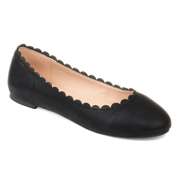 Journee Collection Netta Women's Flats, Size: 9, Black