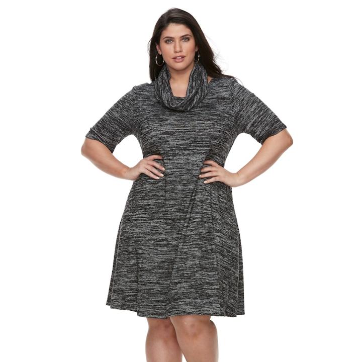 Plus Size Apt. 9&reg; A-line Scarf Sweater Dress, Women's, Size: 3xl, Oxford