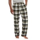 Men's Croft & Barrow&reg; Flannel Lounge Pants, Size: Small, Green