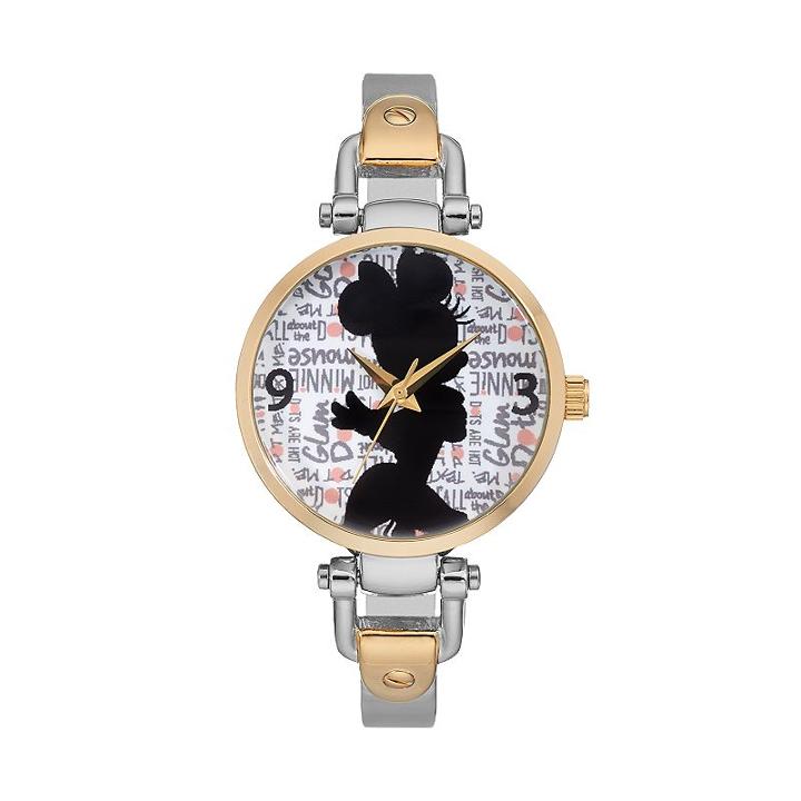 Disney's Minnie Mouse Glam Dots Women's Half Bangle Watch, Multicolor