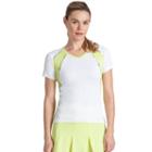 Women's Tail Maria Knit Tennis Tee, Size: Large, White