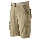 Men's Xray Belted Cargo Shorts, Size: 38, Dark Grey