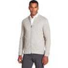 Men's Van Heusen Fleece Bomber Jacket, Size: Medium, Grey