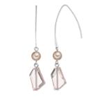 Simply Vera Vera Wang Pink Simulated Pearl Nickel Free Threader Earrings, Women's, Light Pink