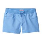 Plus Size Girls 7-16 So&reg; Ribbed Waist Sateen Shorts, Girl's, Size: 12 1/2, Turquoise/blue (turq/aqua)