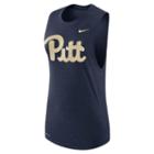 Women's Nike Pitt Panthers Dri-fit Muscle Tee, Size: Medium, Blue (navy)