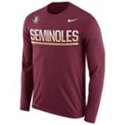 Men's Nike Florida State Seminoles Legend Staff Sideline Dri-fit Long-sleeve Tee, Size: Small, Ovrfl Oth