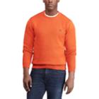 Men's Chaps Regular-fit Crewneck Sweater, Size: Small, Orange