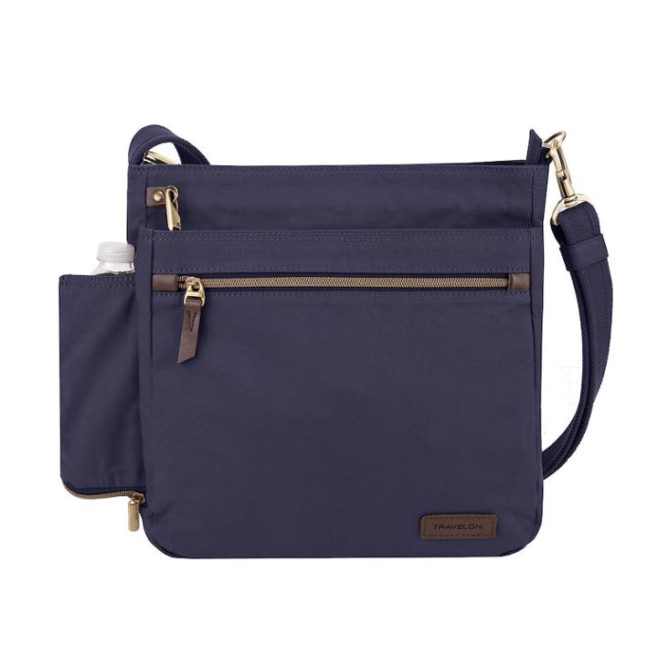 Travelon Anti-theft Courier Crossbody Bag, Women's, Blue
