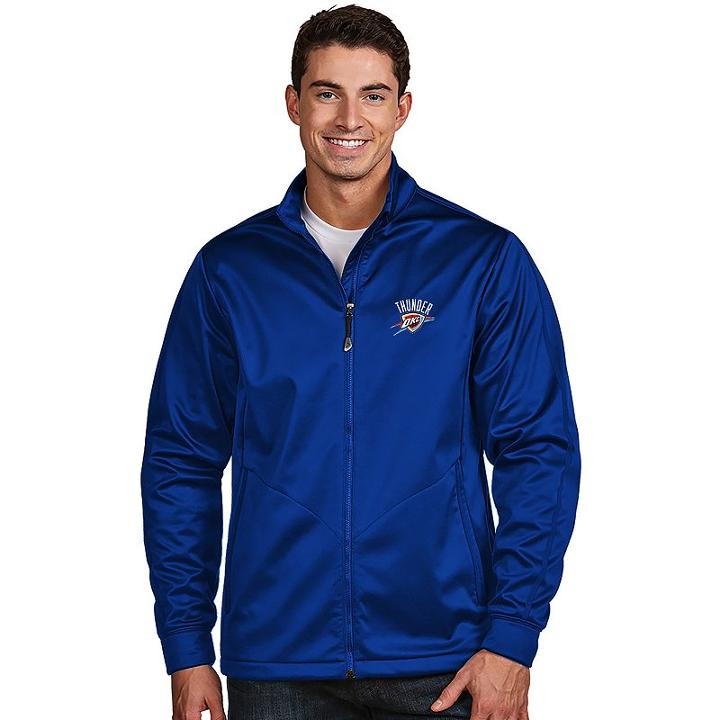 Men's Antigua Oklahoma City Thunder Golf Jacket, Size: Xxl, Dark Blue