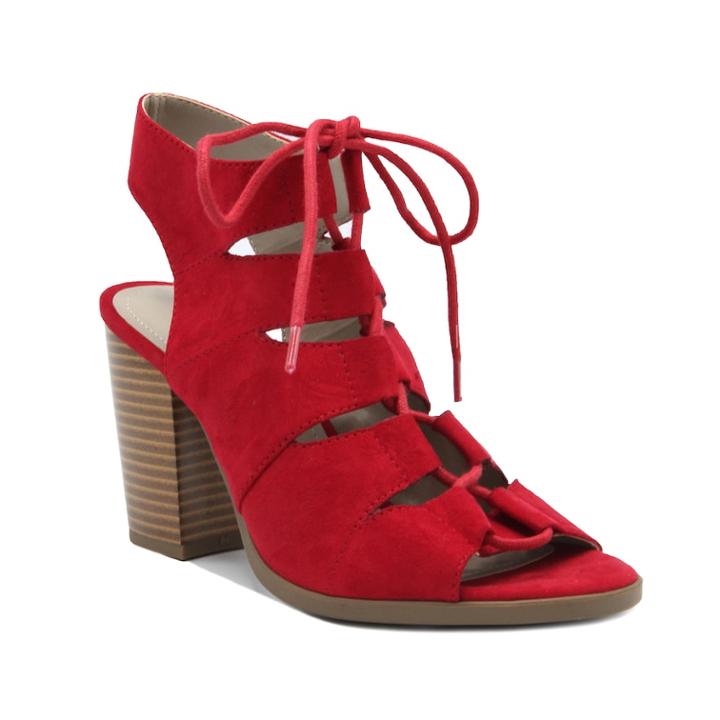 Rampage Emmie Women's High Heel Ankle Boots, Size: 8, Red