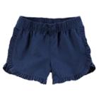 Toddler Girl Carter's Ruffled Trim Shorts, Size: 5t, Blue