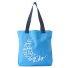Love This Life Painted Tote Bag, Women's, Light Blue