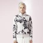 Women's Juicy Floral French Terry Jacket, Size: Xs, Light Grey
