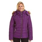 Plus Size Excelled Classic Puffer Jacket, Women's, Size: 2xl, Purple