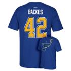 Men's Reebok St. Louis Blues David Backes Premier Tee, Size: Small, Blue