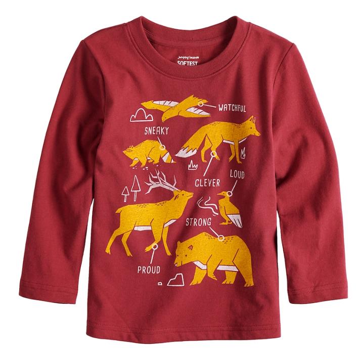 Toddler Boy Jumping Beans&reg; Jersey Softest Graphic Tee, Size: 5t, Dark Red