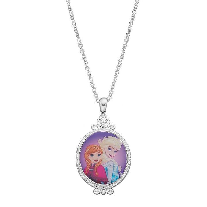 Disney's Frozen Anna & Elsa Kids' Pendant Necklace, Girl's, Multicolor