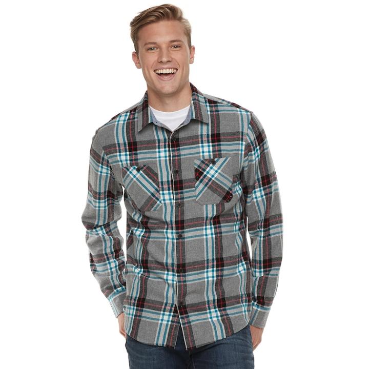 Men's Urban Pipeline&reg; Button-down Shirt, Size: Xl, Light Grey