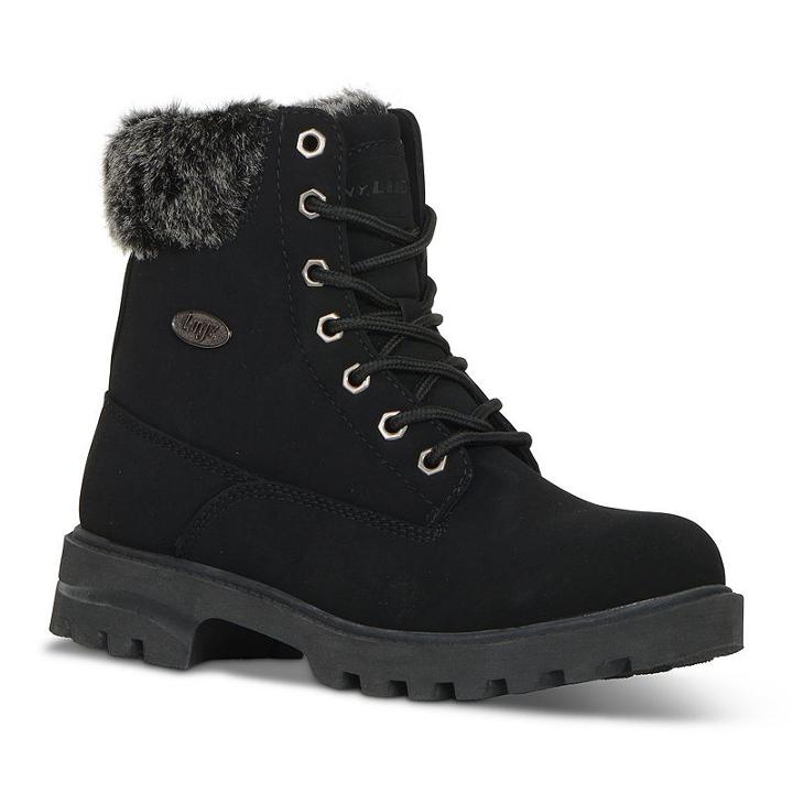Lugz Empire Hi Faux-fur Women's Water-resistant Boots, Size: Medium (7.5), Black