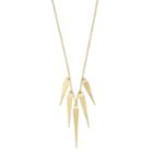 14k Gold Spike Necklace, Women's, Yellow