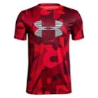 Boys 8-20 Under Armour Big Logo Tee, Size: Medium, Red