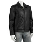 Men's Excelled Leather Hipster Jacket, Size: Medium, Black