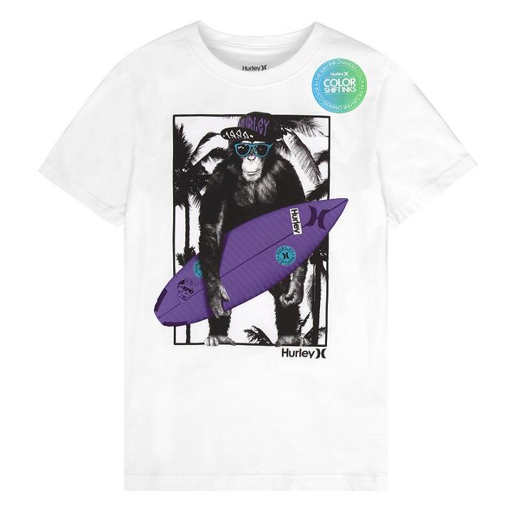 Boys 8-20 Hurley Monkey Biz Tee, Boy's, Size: Medium, White