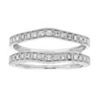 14k Gold 1/3 Carat T.w. Diamond Enhancer Wedding Ring, Women's, Size: 7, White