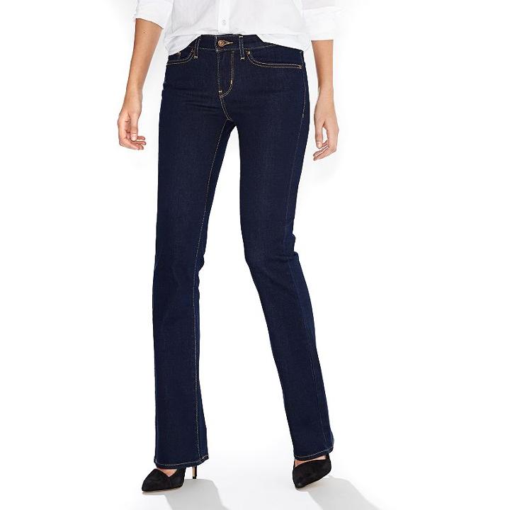 Women's Levi's 715 Modern Fit Bootcut Jeans, Size: 10/30short, Dark Blue