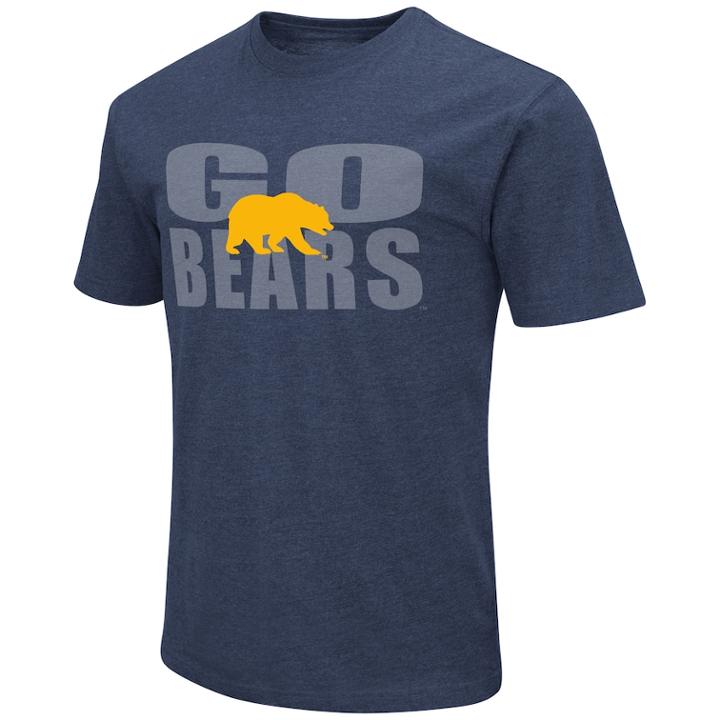 Men's Cal Golden Bears Motto Tee, Size: Medium, Med Blue