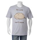 Big & Tall Pusheen So Lazy Can't Move Tee, Men's, Size: 4xb, Dark Grey