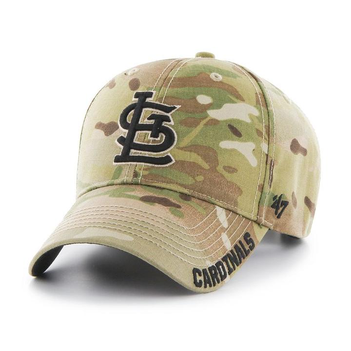 Adult '47 Brand St. Louis Cardinals Frost Mvp Multicam Adjustable Cap, Multicolor