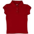 Girls 4-6x Chaps Interlock School Uniform Polo, Girl's, Size: Xl, Red Other