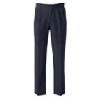 Men's Lee Total Freedom Classic-fit Stain Resist Pleated Pants, Size: 30x32, Blue