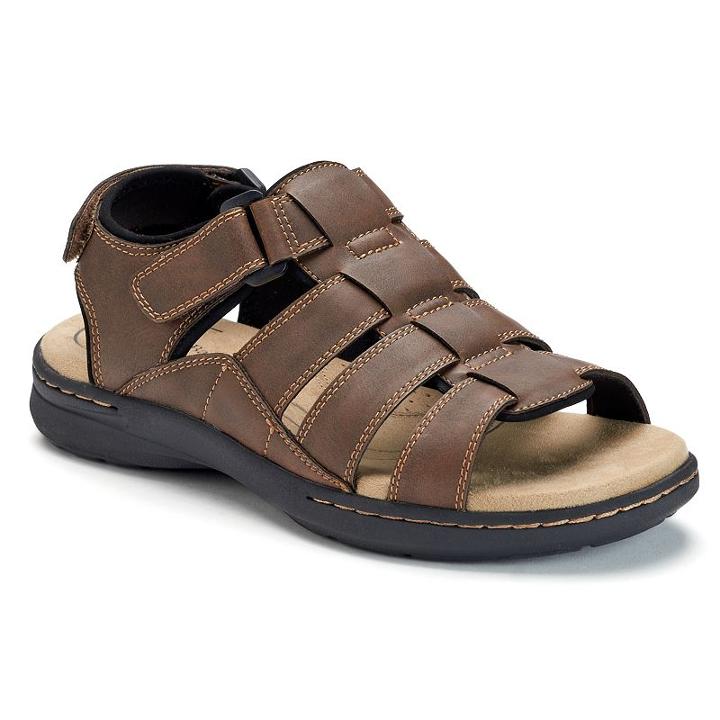 Croft & Barrow&reg; Gary Men's Ortholite Sandals, Size: Medium (11), Brown