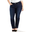 Plus Size Levi's 314 Shaping Straight-leg Jeans, Women's, Size: 18 - Regular, Dark Blue