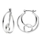 Napier Looped Nickel Free Hoop Earrings, Women's, Silver