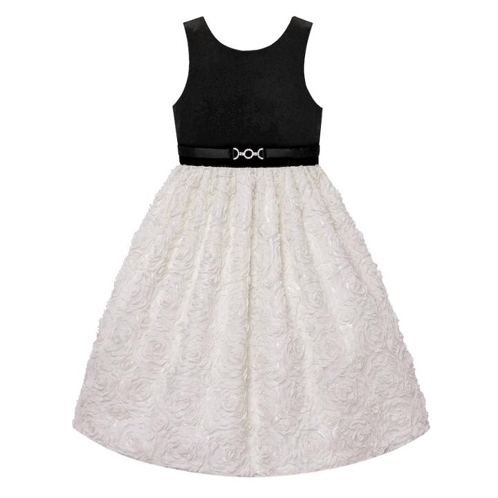 Girls 7-16 & Plus Size Velvet Soutache Skirt Dress, Size: 12, White Oth