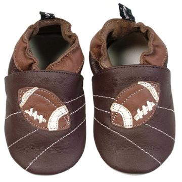 Tommy Tickle Football Shoes - Baby, Infant Boy's, Size: 6-12months, Brown
