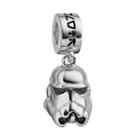 Star Wars Sterling Silver Stormtrooper Charm, Women's, Grey