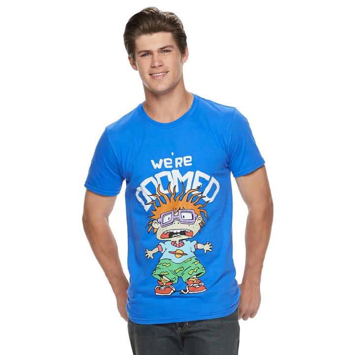 Men's Rugrats Chucky Tee, Size: Large, Brt Blue