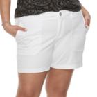 Plus Size Sonoma Goods For Life&trade; Comfort Waist Shorts, Women's, Size: 24 W, Natural