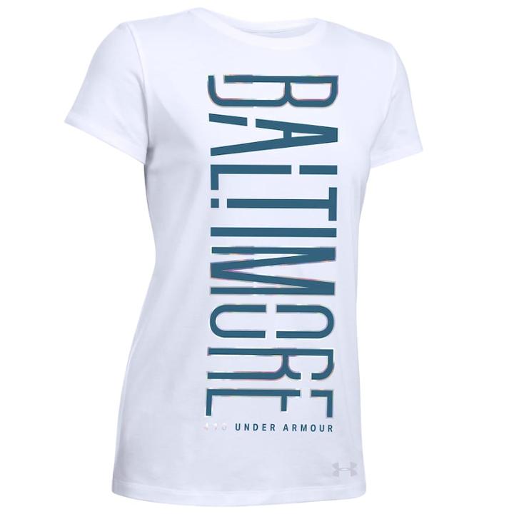 Women's Under Armour City Graphic Tee, Size: Small, White