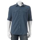 Men's Apt. 9&reg; Slim-fit Roll-tab Button-down Shirt, Size: Xxl, Blue