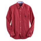 Boys 4-20 Chaps Plaid Button-down Shirt, Size: 18-20, Med Red