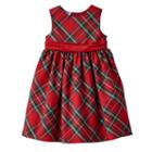 Girls 4-6x Blueberi Boulevard Pleated Plaid Dress, Girl's, Size: 5, Red