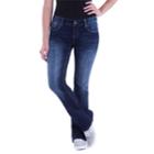 Juniors' Amethyst Curvy Baby Bootcut Jeans, Teens, Size: 15 Short, Dark Blue