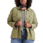 Plus Size Levi's Military Shirt Jacket, Women's, Size: 1xl, Green