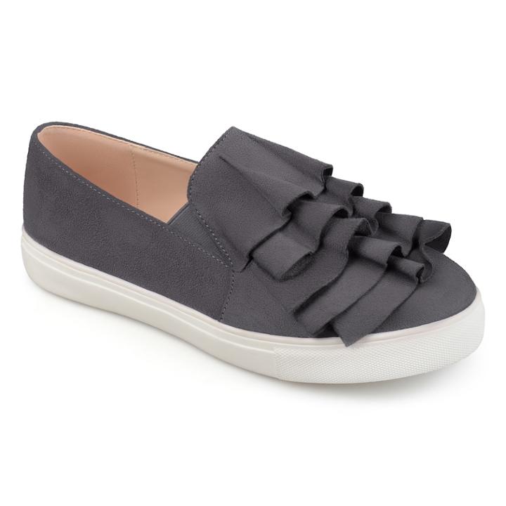 Journee Collection Glint Women's Sneakers, Size: Medium (9), Dark Grey